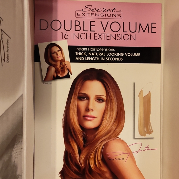 NWT! Secret Extensions 16" Highlighted Brunette Hair Extensions - Picture 15 of 16